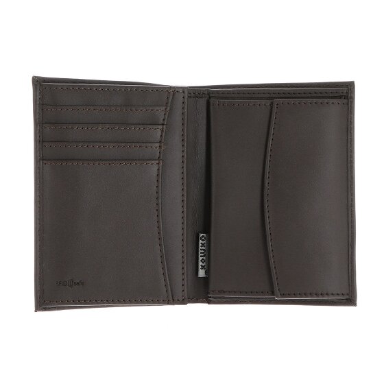oxmox Leather Portfel Ochrona RFID Skóra 10 cm