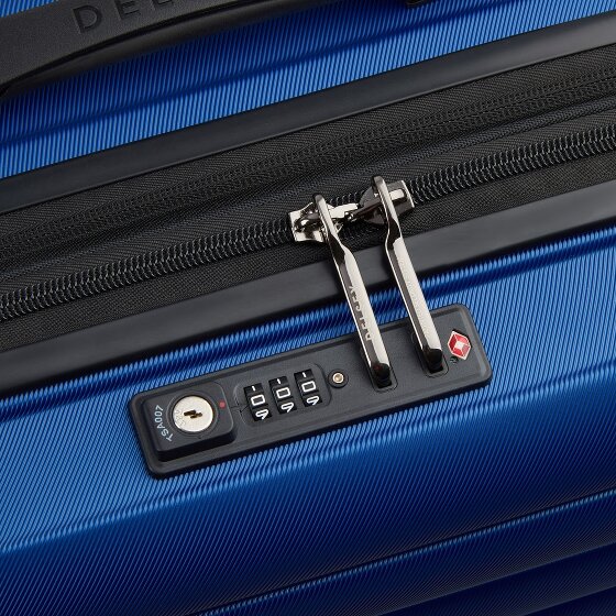 Delsey Paris 4-kołowy wózek biznesowy Shadow 5.0 z przegrodą na laptopa 38 cm i rozszerzaną plisą