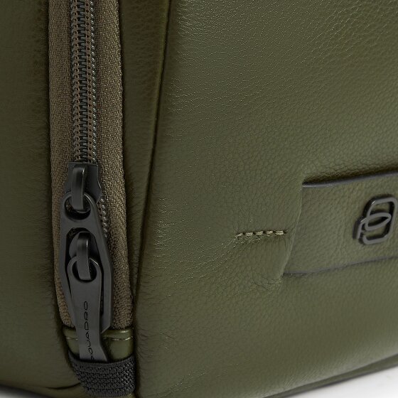 Piquadro Russell Plecak biznesowy Ochrona RFID Skórzany 42 cm Komora na laptopa