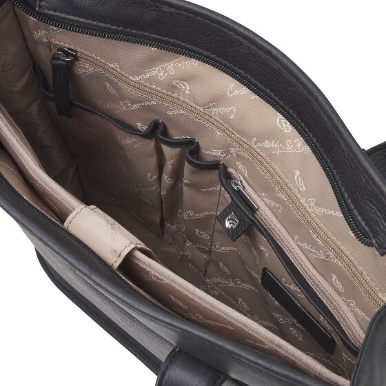 Castelijn & Beerens Skórzana torba na ramię Carisma RFID z przegrodą na laptopa 34 cm