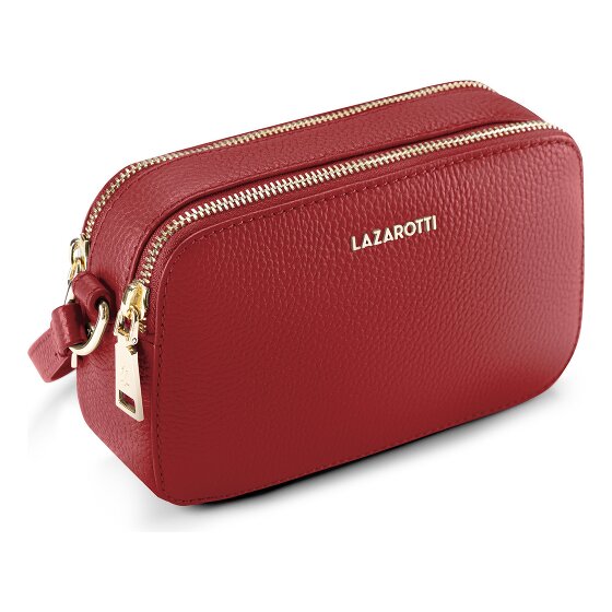 Lazarotti Skórzana torba na ramię z Bolonii Camera-Bag, skóra, z podwójnym zamkiem, 18 cm