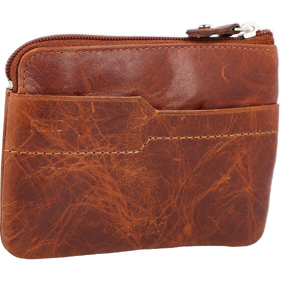 Mika Portfel z kluczem Skórzany 11 cm