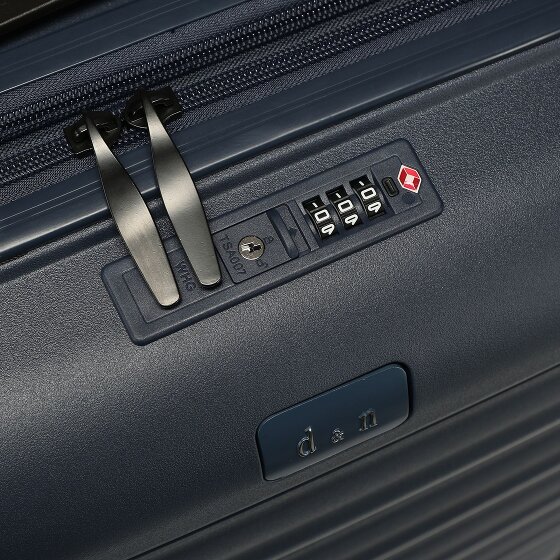 d&n Travel Line 4700 4 kółka Walizka kabinowy 55 cm z plisą rozprężną