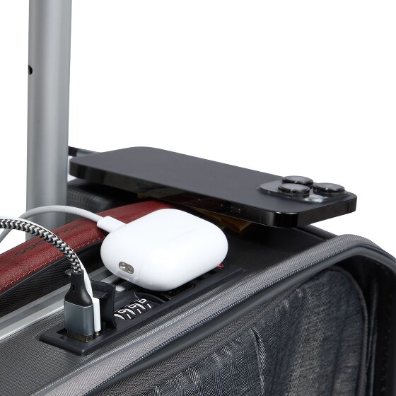 Piquadro PQLM 4 kółka Walizka kabinowy 55 cm Komora na laptopa