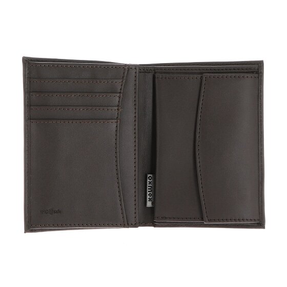 oxmox Leather Portfel Ochrona RFID Skóra 10 cm
