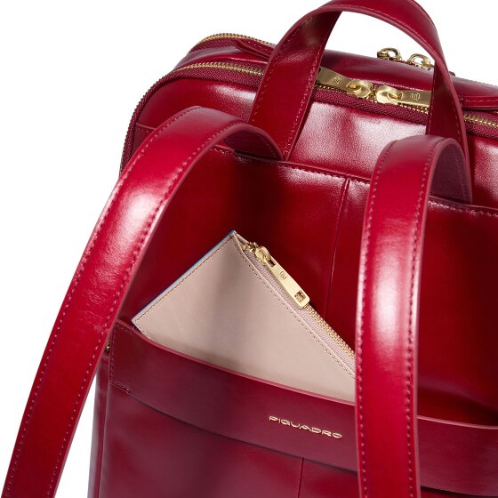 Piquadro Blue Square Plecak Ochrona RFID Skórzany 37 cm Komora na laptopa