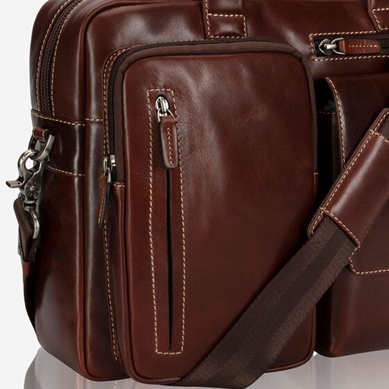 Jekyll & Hide Oxford Teczka Skórzany 38 cm Komora na laptopa