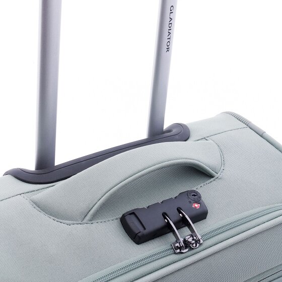 Gladiator 3700 4 kółka Walizka kabinowy 55 cm z plisą rozprężną