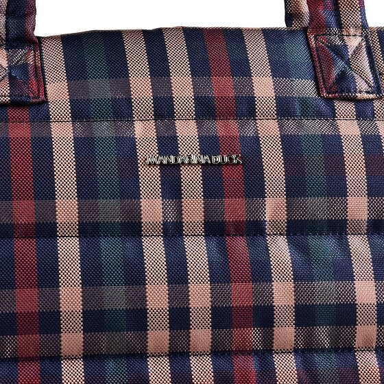 Mandarina Duck Tartan Shopper Bag 42 cm