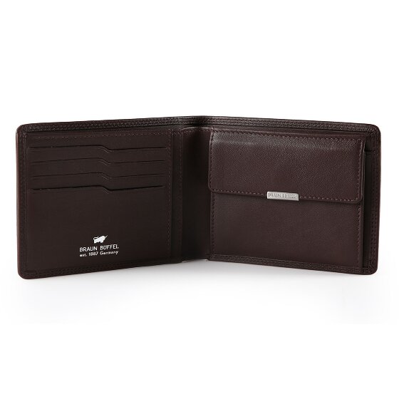 Braun Büffel Golf 3.0 Portfel Ochrona RFID Skórzany 12 cm