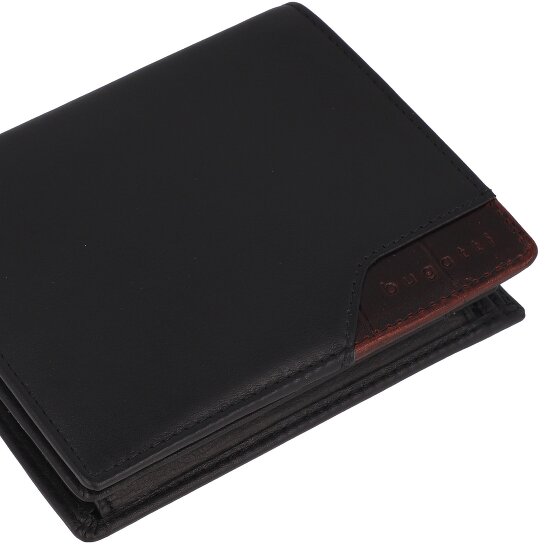 bugatti Corso DeLuxe Portfel Ochrona RFID Skórzany 10 cm