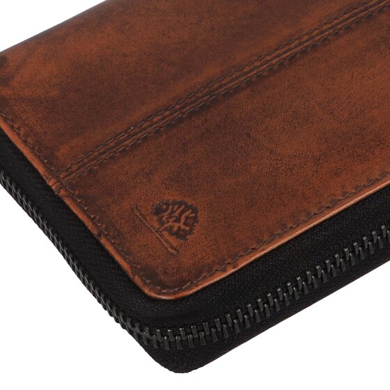 Greenburry Destressed Portfel Ochrona RFID Skórzany 13 cm