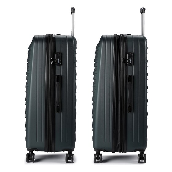 Benzi 5493 4 kółka Walizka M 66 cm z plisą rozprężną