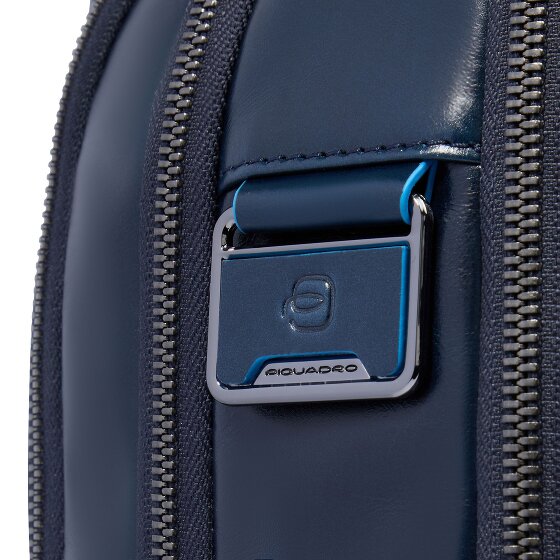 Piquadro Blue Square Plecak Skórzany 42 cm Komora na laptopa