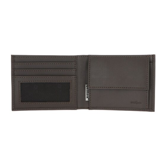oxmox Leather Portfel Ochrona RFID Skóra 11 cm