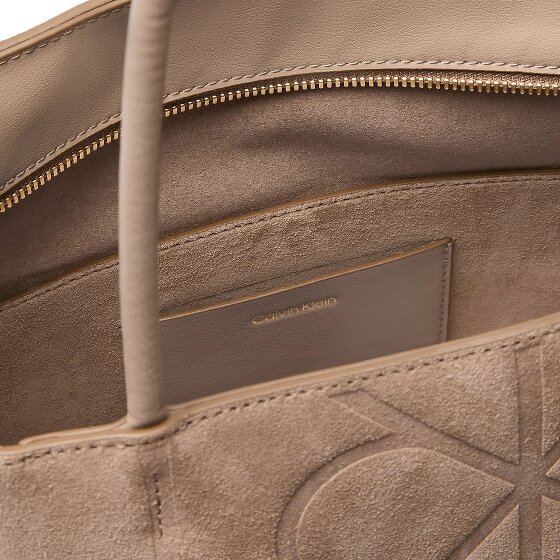 Calvin Klein Emblem AOP Shopper Bag Skórzany 32 cm