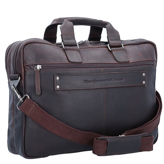 The Chesterfield Brand Wax Pull Up Teczka Skórzany 40 cm Komora na laptopa