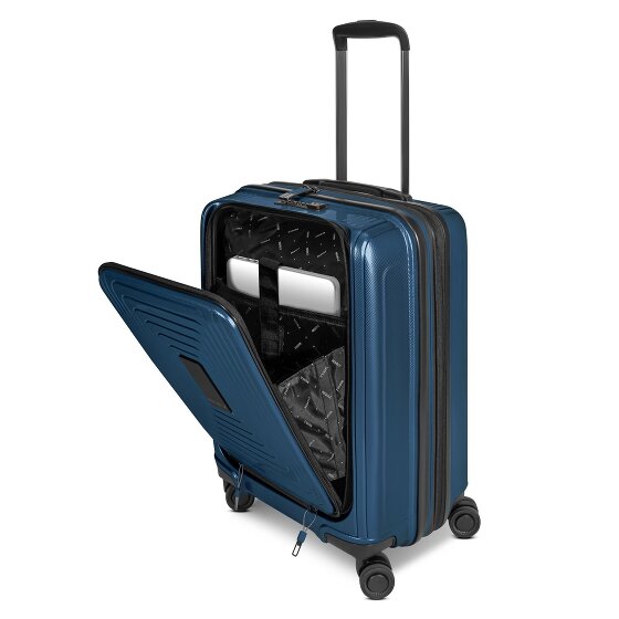 Redolz Essentials 14 4 kółka Walizka kabinowy S 55 cm Komora na laptopa z plisą rozprężną