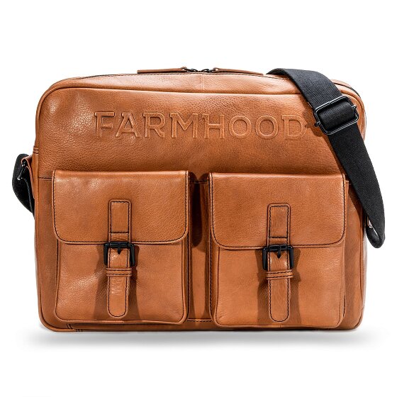 Farmhood Memphis Briefcase Messenger Skórzany 38 cm Komora na laptopa