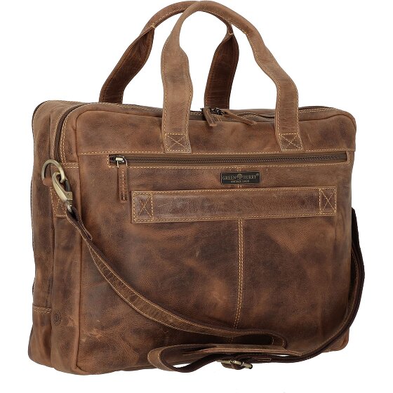 Greenburry Vintage Briefcase Leather 42 cm Komora na laptopa