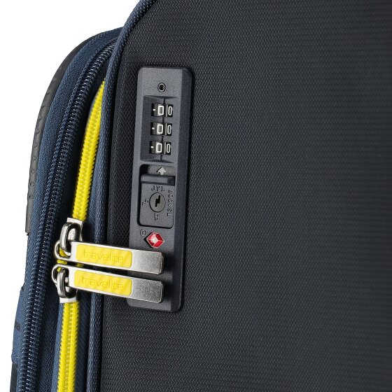 Travelite Color Craze 4 kółka Zestaw walizek 3-części z plisą rozprężną