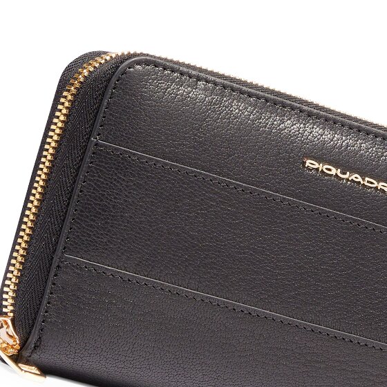 Piquadro Patricia Portfel Ochrona RFID Skórzany 19 cm