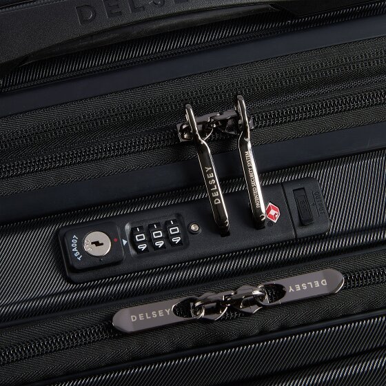 Delsey Paris 4-kołowy wózek kabinowy Shadow 5.0 z przegrodą na laptopa 55 cm i rozszerzaną plisą