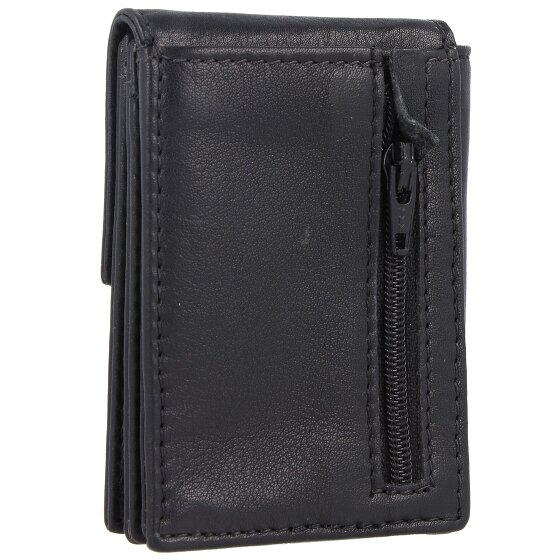 Greenland Nature Czarny Nappa Wallet RFID Leather 7 cm