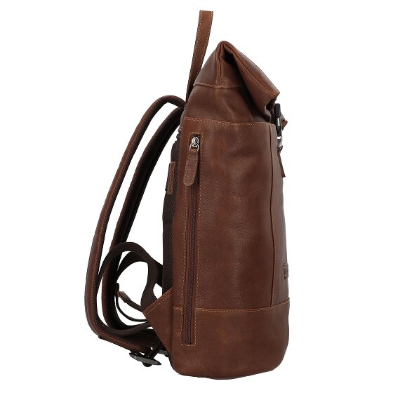 Jack Kinsky Porto Plecak Skórzany 43 cm Komora na laptopa