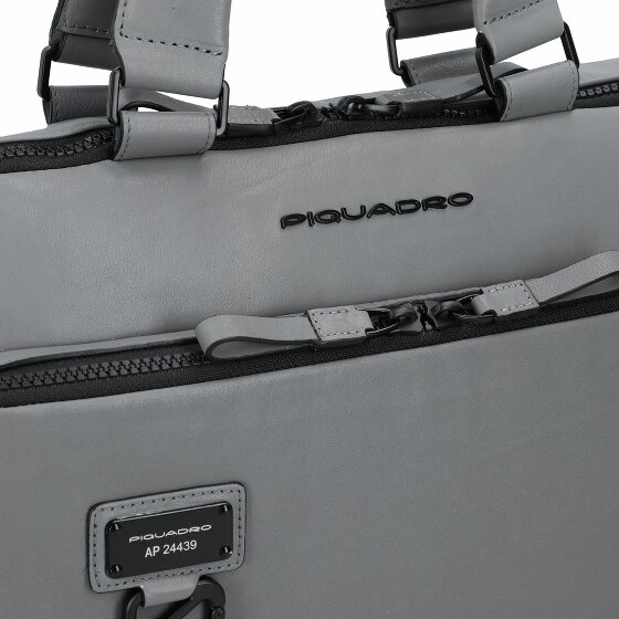 Piquadro Harper Teczka Ochrona RFID Skórzany 38 cm Komora na laptopa