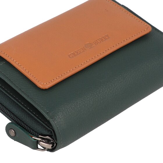 Greenburry Nappa Portfel Ochrona RFID Skórzany 14 cm