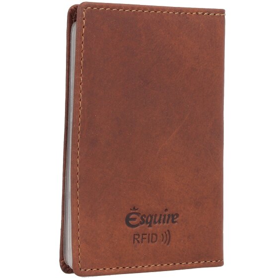 Esquire Dallas Etui na karty kredytowe Ochrona RFID Skórzany 7.5 cm