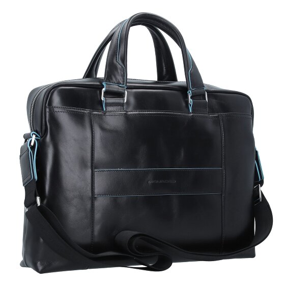 Piquadro Niebieski Kwadratowy Briefcase III Skórzany 40 cm Laptop Compartment