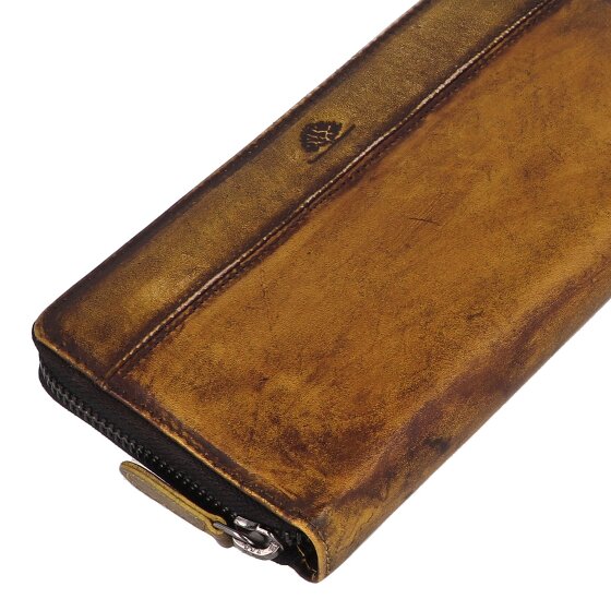 Greenburry Destressed Portfel Ochrona RFID Skórzany 19 cm