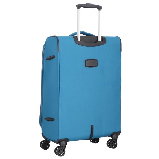 d&n Travel Line 9204 4 kółka Walizka M 66 cm z plisą rozprężną