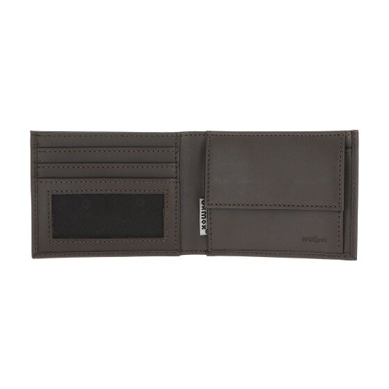 oxmox Leather Portfel Ochrona RFID Skóra 11 cm