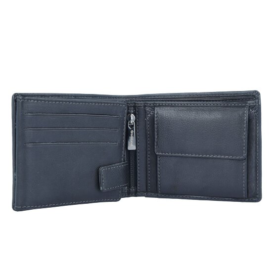Greenland Nature Czarny Nappa Wallet RFID Leather 12 cm