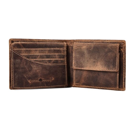 Greenburry Huntsman Portfel Ochrona RFID Skórzany 12.5 cm