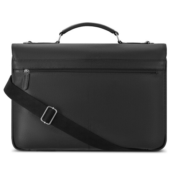 bugatti Valencia Briefcase XL Leather 3 komory 43 cm przegroda na laptopa