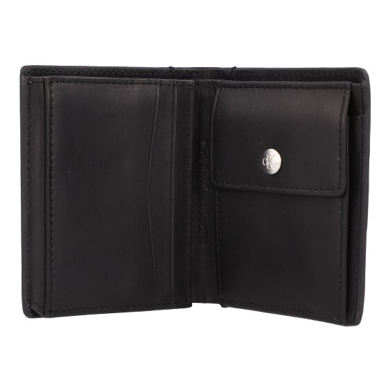Calvin Klein Jeans Mono Portfel Ochrona RFID Skórzany 9.5 cm