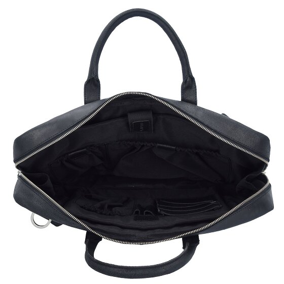 Plevier Vintage London Teczka Ochrona RFID Skórzany 41 cm Komora na laptopa