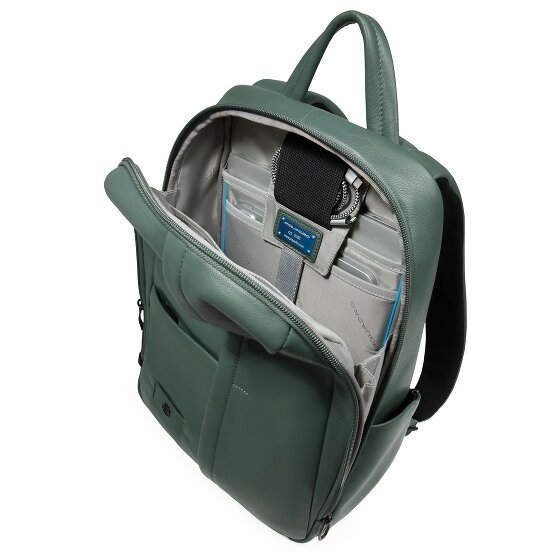 Piquadro Russel Plecak Skórzany 39 cm Komora na laptopa