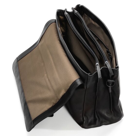 Farmhood Memphis Teczka XXL 3 komory skóra 39 cm