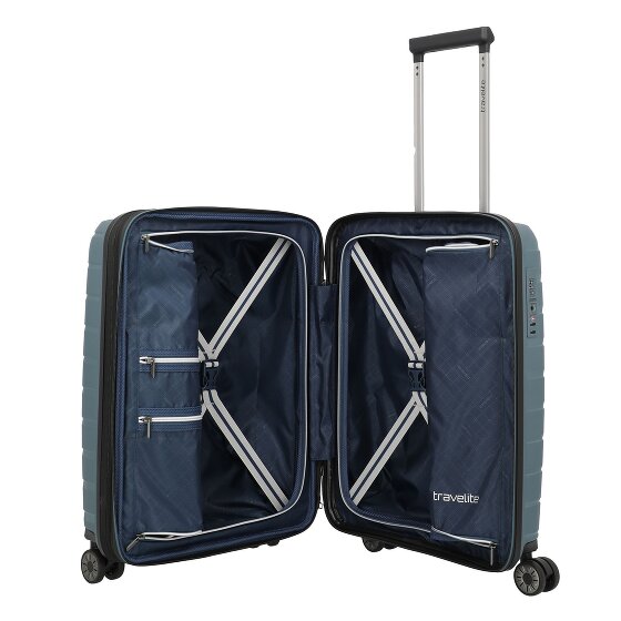 Travelite Air Base 4 kółka Walizka kabinowy 55 cm z plisą rozprężną