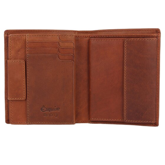 Esquire Dallas Portfel Ochrona RFID Skórzany 10.5 cm