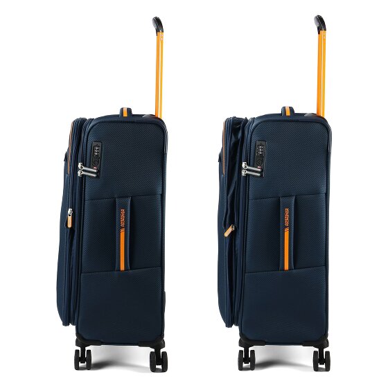 American Tourister Aktivus 4 kółka Zestaw walizek 3-części z funkcją poszerzenia