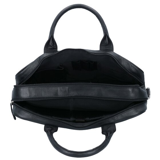 Dermata Teczka skórzana 40 cm przegroda na laptopa