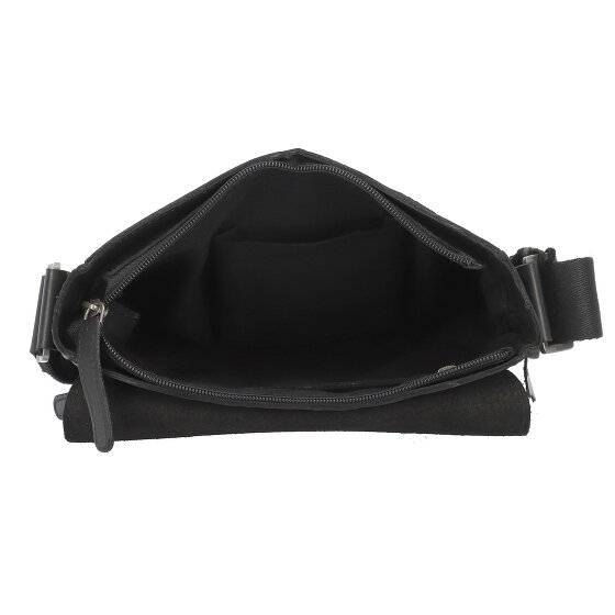 Greenburry Pure Black Torba na ramię Skórzany 22 cm