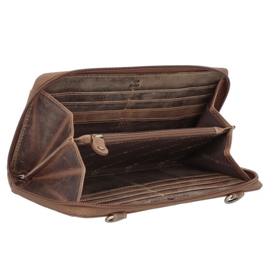Greenburry Vintage Kopertówka Ochrona RFID Skórzany 21 cm