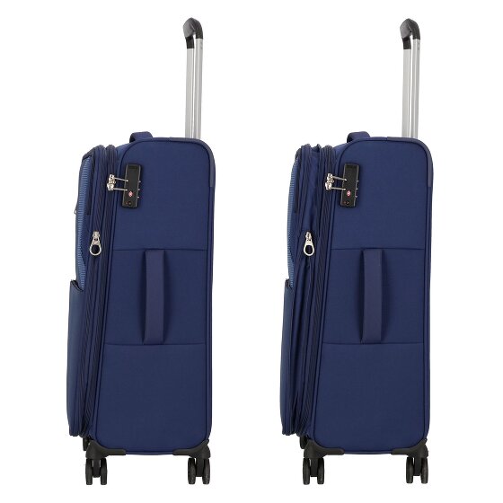 American Tourister Star Max 4 kółka Zestaw walizek 3-części z plisą rozprężną